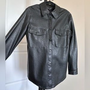 Dynamite Faux Leather Shirt